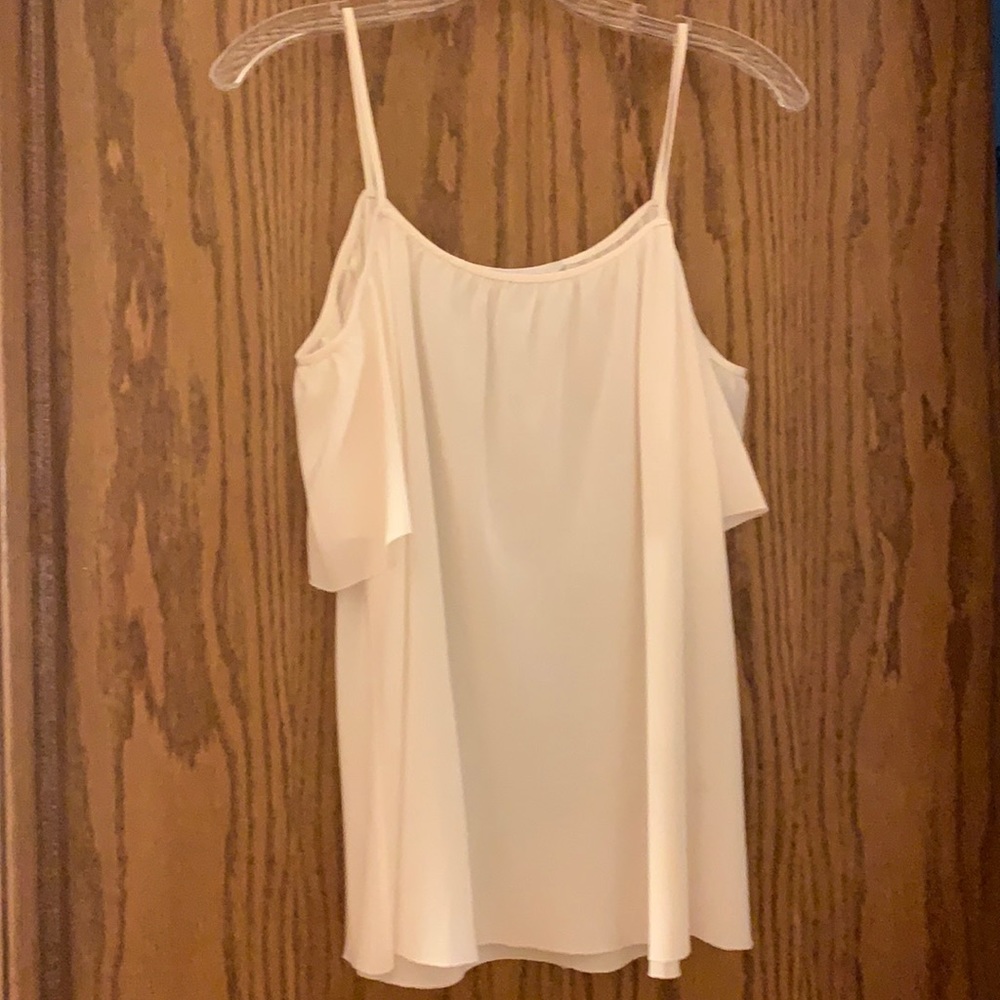 White Cold Shoulder Blouse